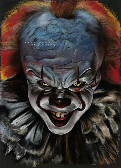 ChantalLauraHandley ORIGINAL ARTWORK SOLD PENNYWISE - IT MOVIE Chapter 2 - SOLD