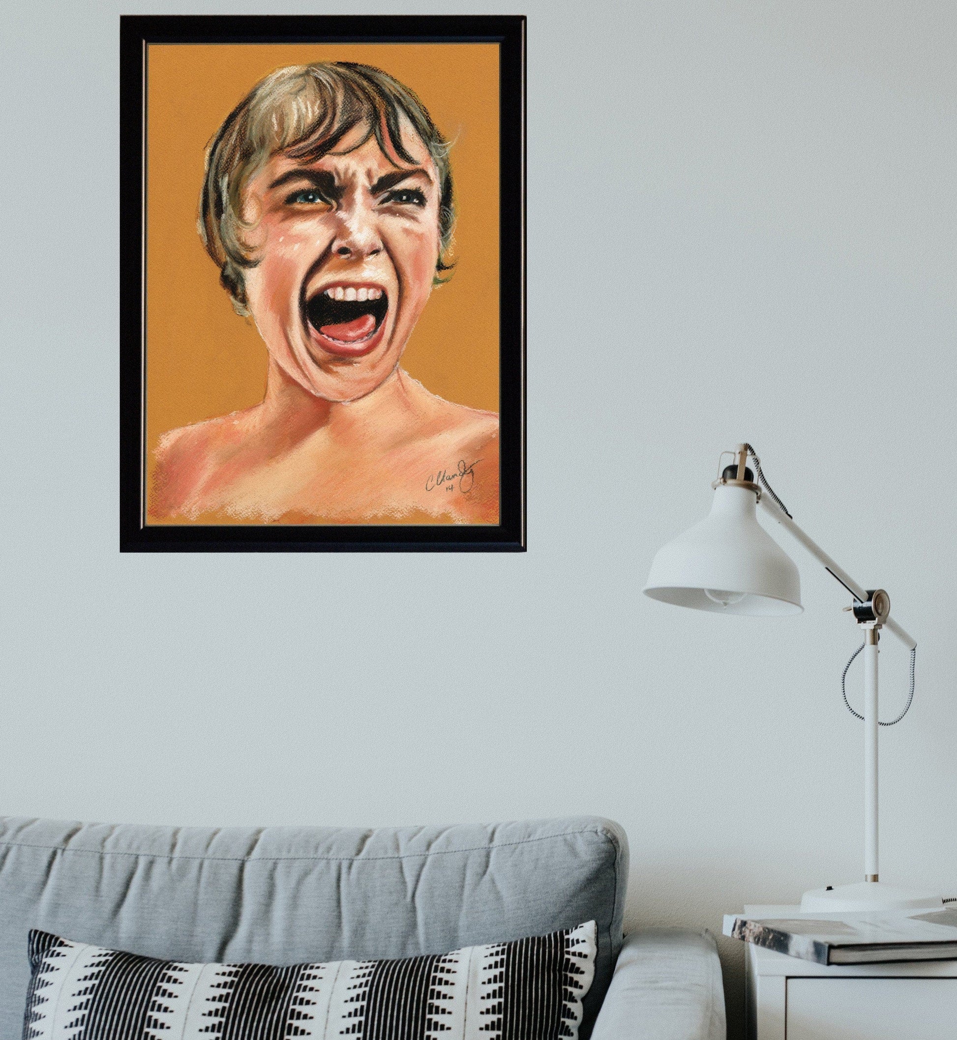 PSYCHO - JANET LEIGH  - Art Print ChantalLauraHandley