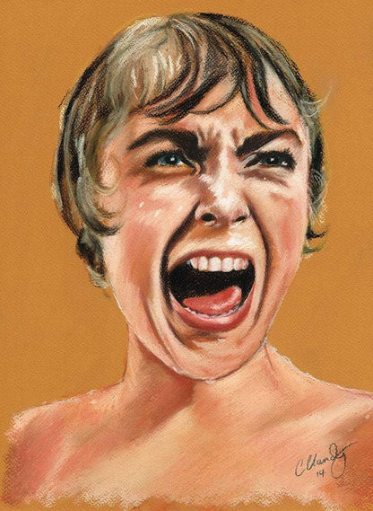 ChantalLauraHandley ORIGINAL ARTWORK PSYCHO - Original Pastel Artwork