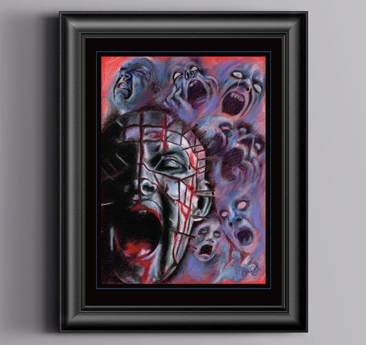 ChantalLauraHandley ORIGINAL ARTWORK Pleasure and Pain - Original Pastel Artwork