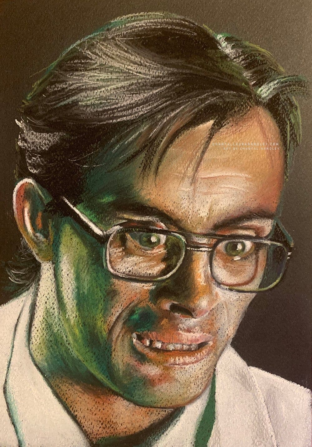 REANIMATOR - Herbert West - Original Pastel Artwork ChantalLauraHandley