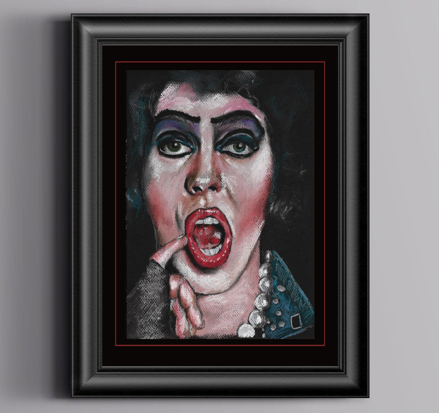 ROCKY HORROR SHOW - Frankenfurter, Original Pastel Artwork., Horror, Chantal Handley, Halloween ChantalLauraHandley