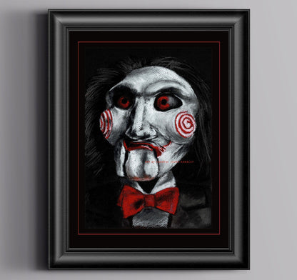 ChantalLauraHandley ORIGINAL ARTWORK Billy the Puppet - Original Pastel Artwork