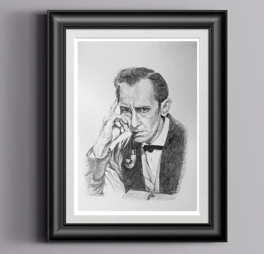 ChantalLauraHandley ORIGINAL ARTWORK SHERLOCK HOLMES - Original Pastel Artwork