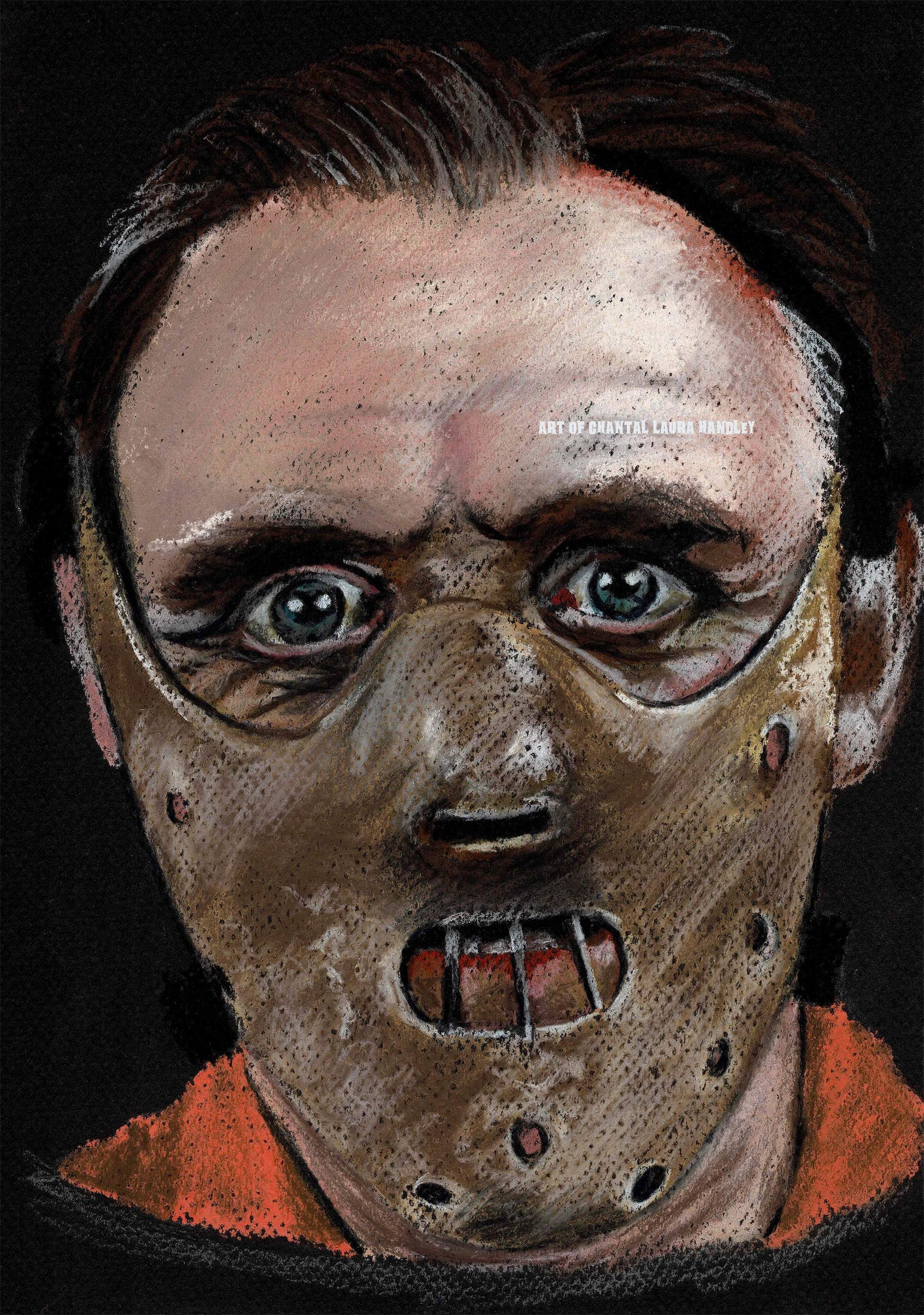 SILENCE of the LAMBS  - HANNIBEL LECTER - Art Print ChantalLauraHandley