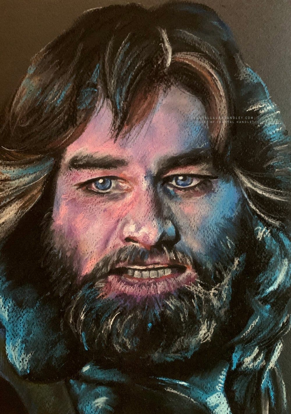 SOLD THE THING - R.J. MacReady - Original Pastel Artwork ChantalLauraHandley