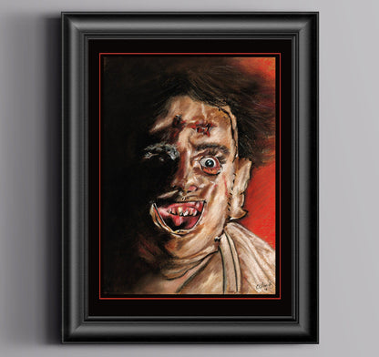 ChantalLauraHandley ORIGINAL ARTWORK TEXAS CHAINSAW MASSACRE - Original Pastel Artwork