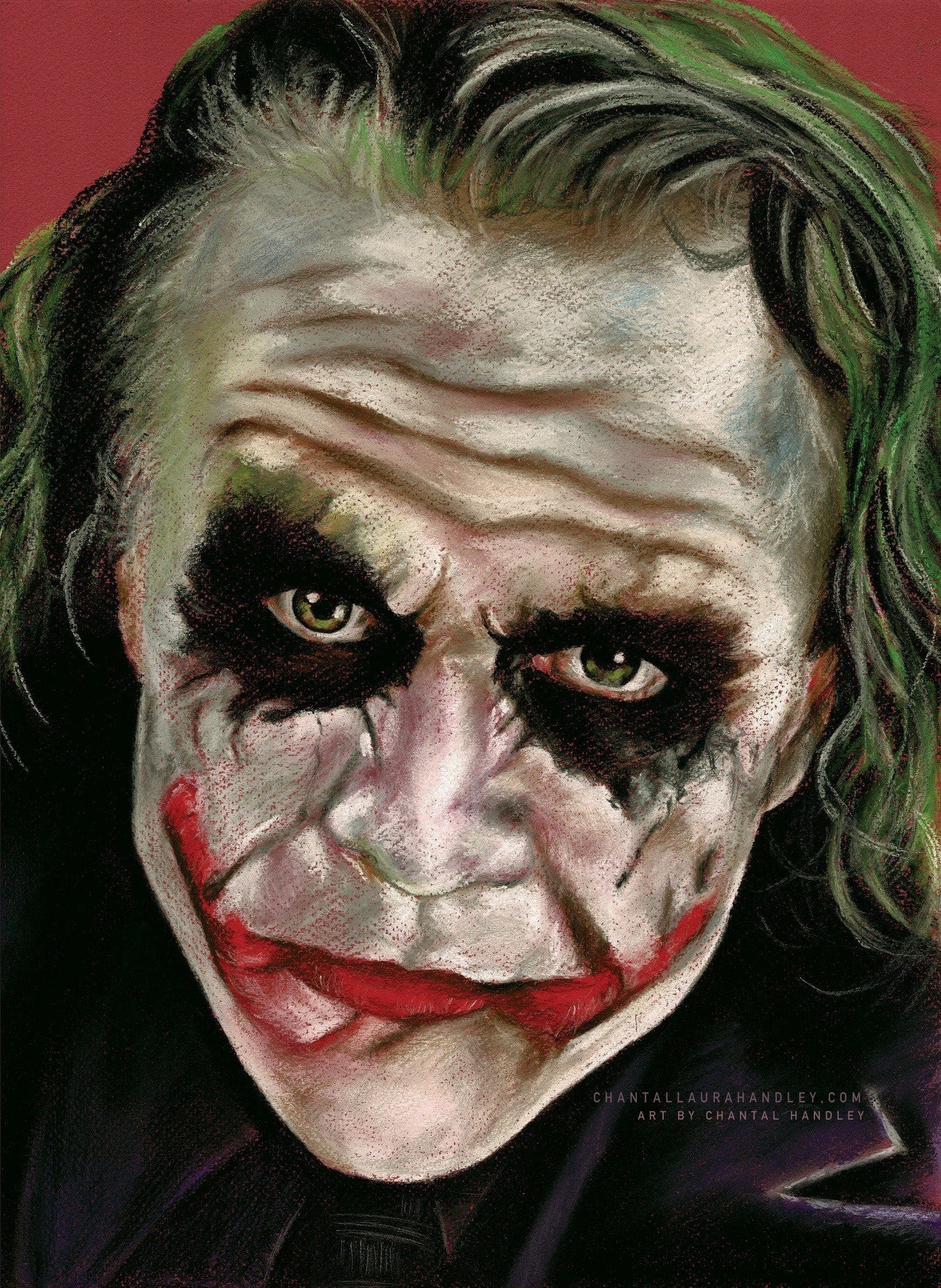 THE DARK KNIGHT - JOKER - Heath Ledger - Art Print ChantalLauraHandley