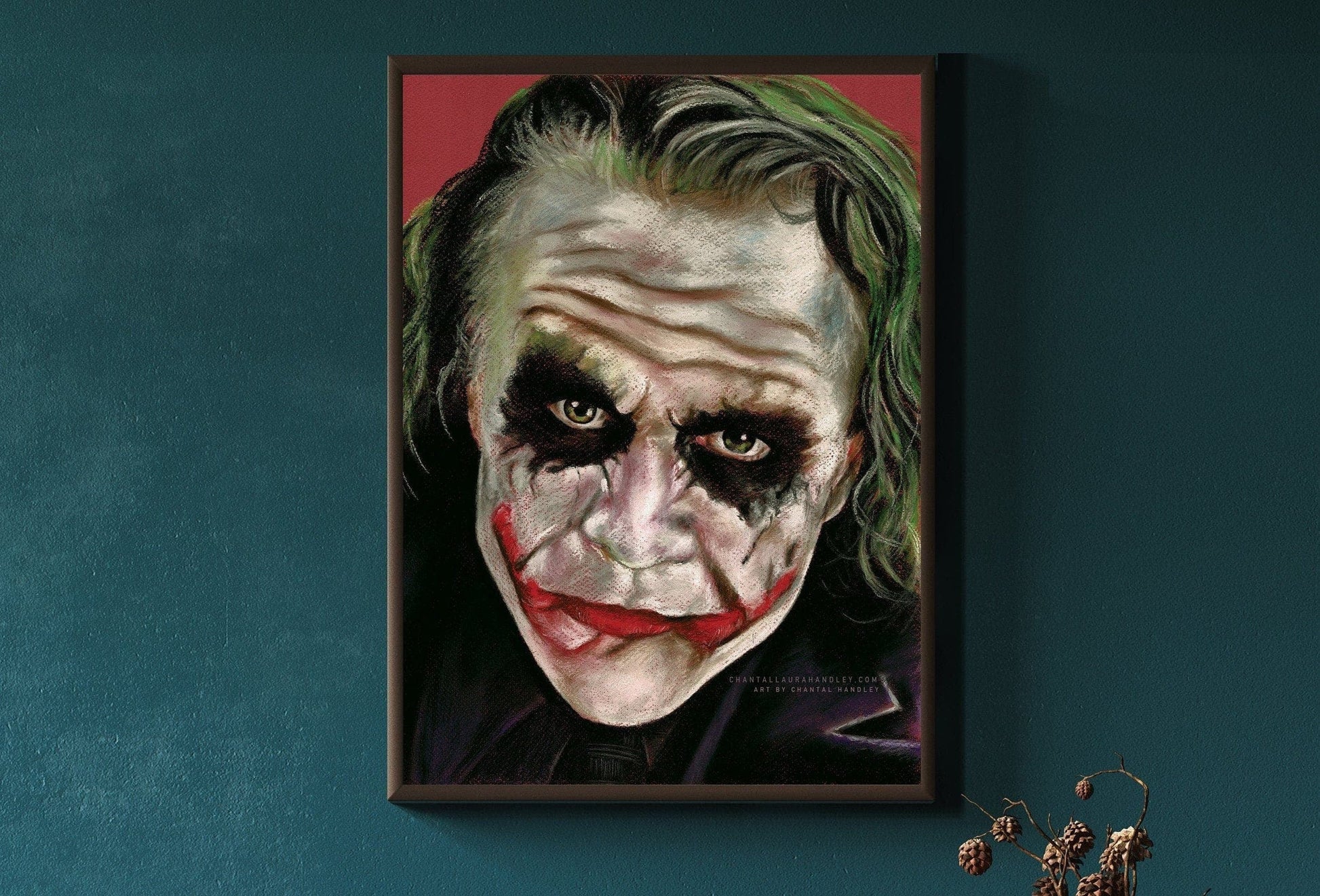 THE DARK KNIGHT - JOKER - Heath Ledger - Art Print ChantalLauraHandley