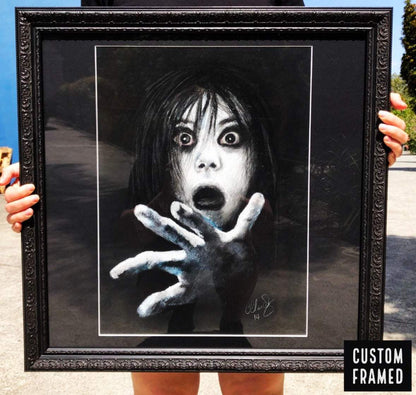 ChantalLauraHandley ORIGINAL ARTWORK SOLD THE GRUDGE - Original Pastel Artwork SOLD