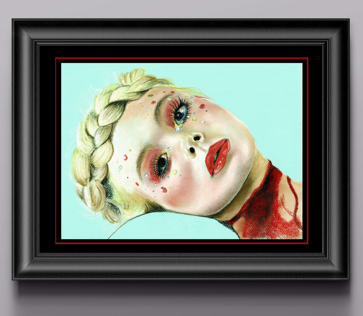 THE NEON DEMON - Original Pastel Artwork ChantalLauraHandley