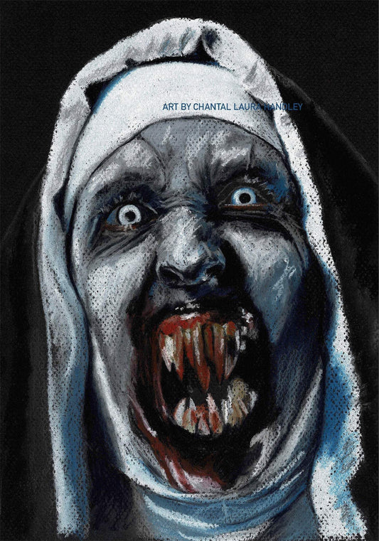 ChantalLauraHandley ORIGINAL ARTWORK THE NUN - Original Pastel Artwork
