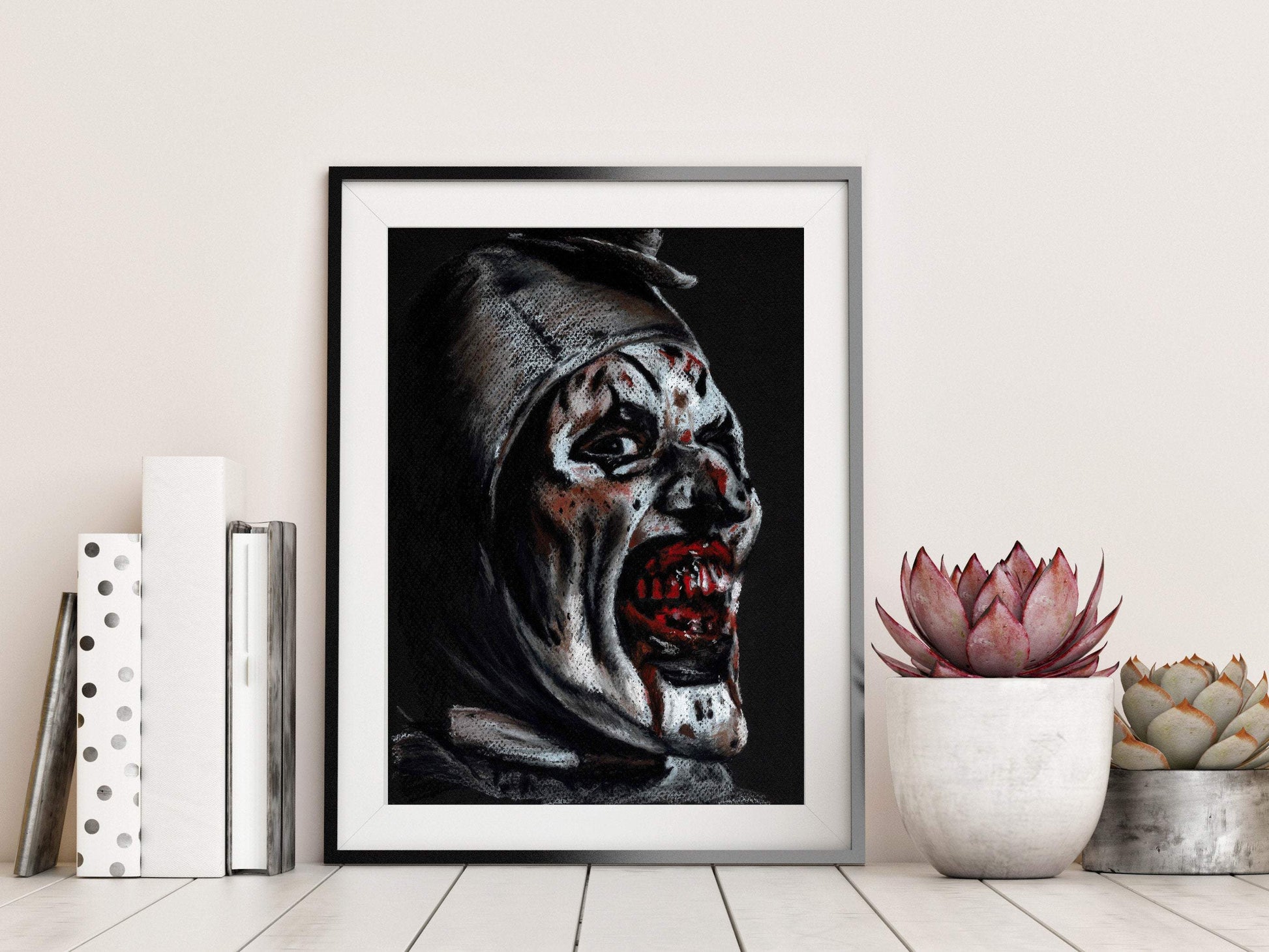 THE TERRIFIER - ART THE CLOWN - Art Print ChantalLauraHandley