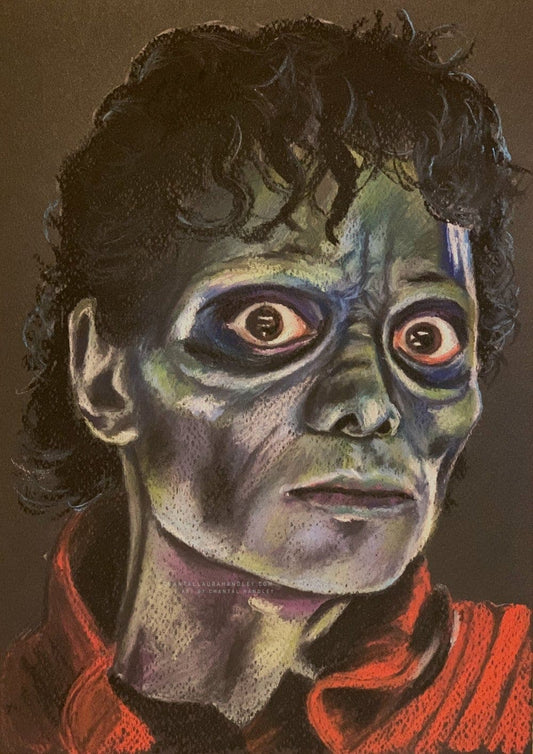 THRILLER - MICHAEL JACKSON - Original Pastel Artwork ChantalLauraHandley