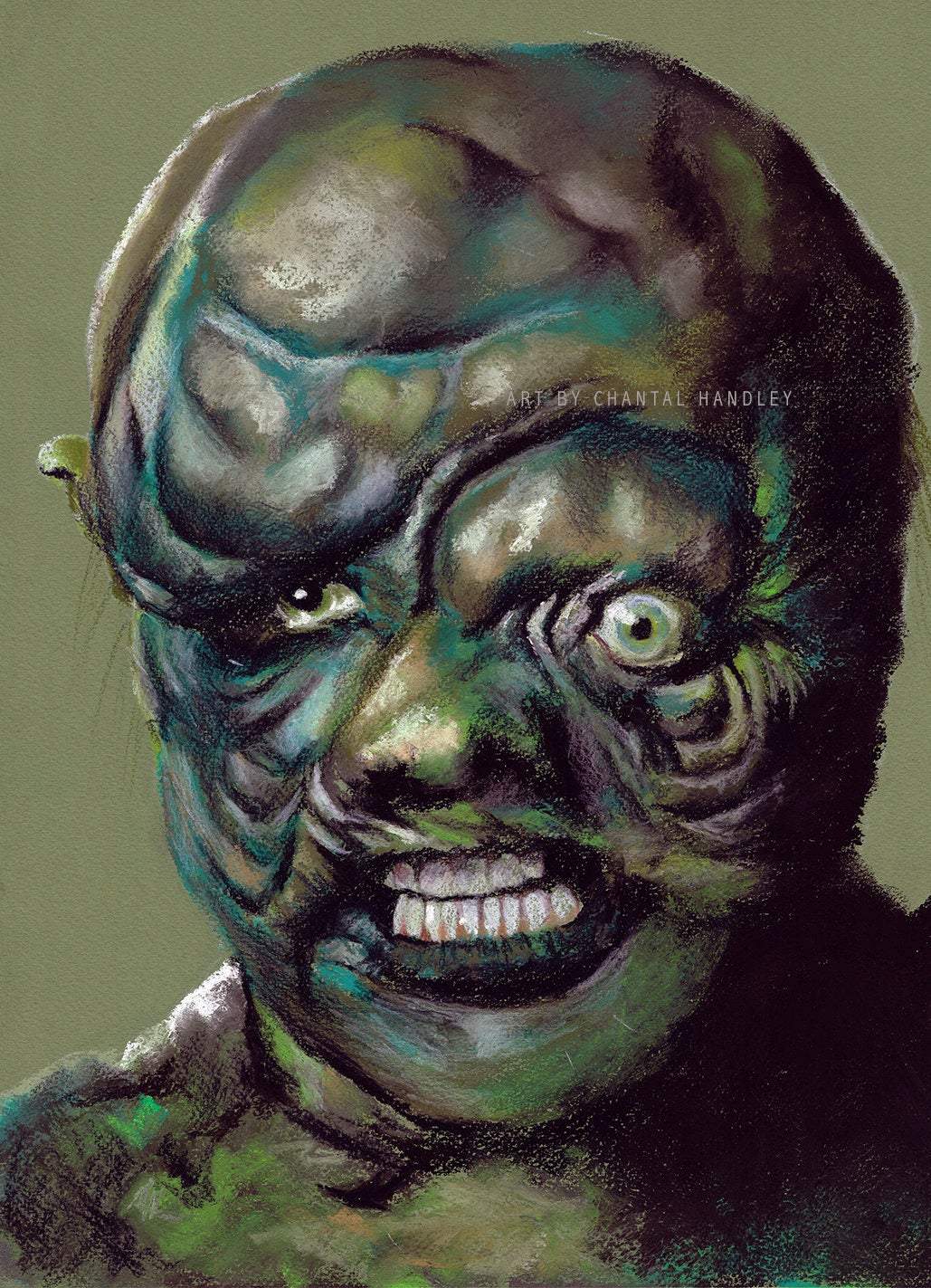 TOXIC AVENGER - Original Pastel Artwork ChantalLauraHandley