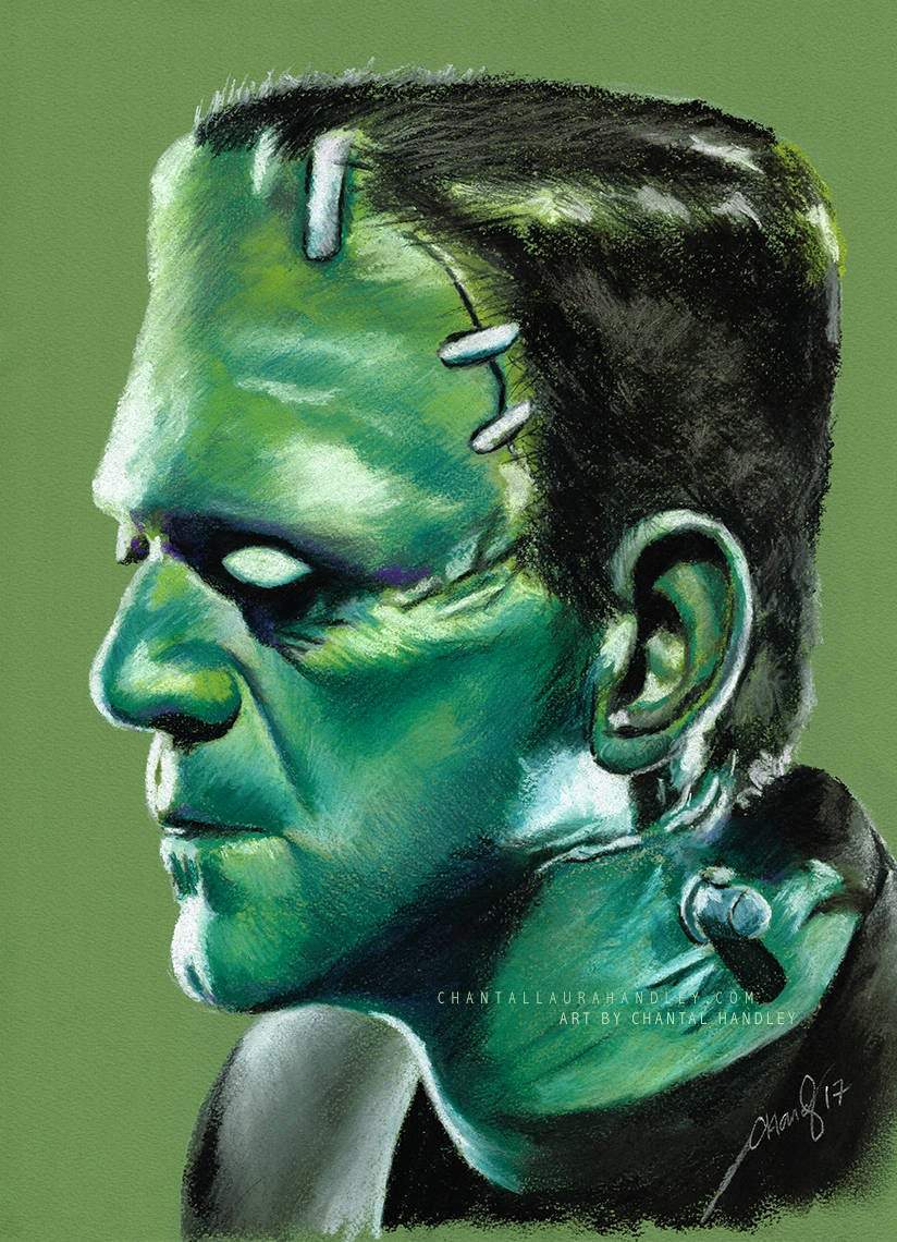 UNIVERSAL MONSTER - FRANKENSTEIN - Art Print ChantalLauraHandley