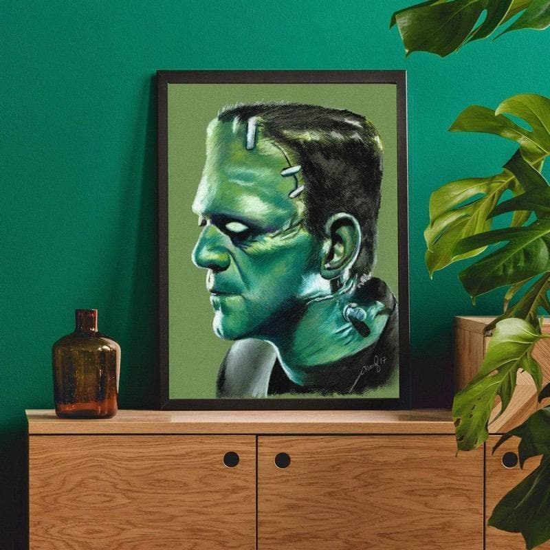 UNIVERSAL MONSTER - FRANKENSTEIN - Art Print ChantalLauraHandley