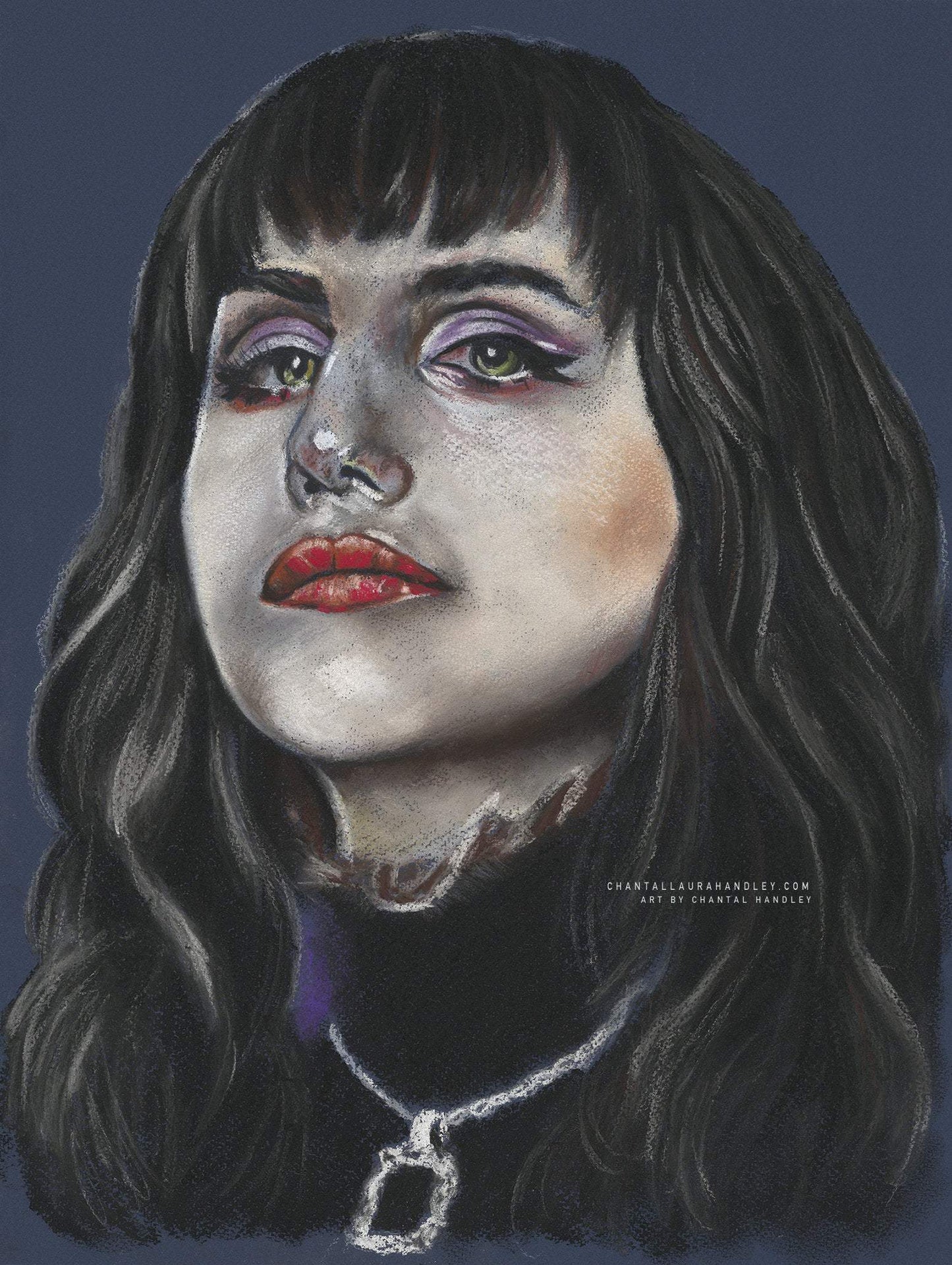 WHAT WE DO IN THE SHADOWS - Nadja.     - Original Pastel Artwork ChantalLauraHandley