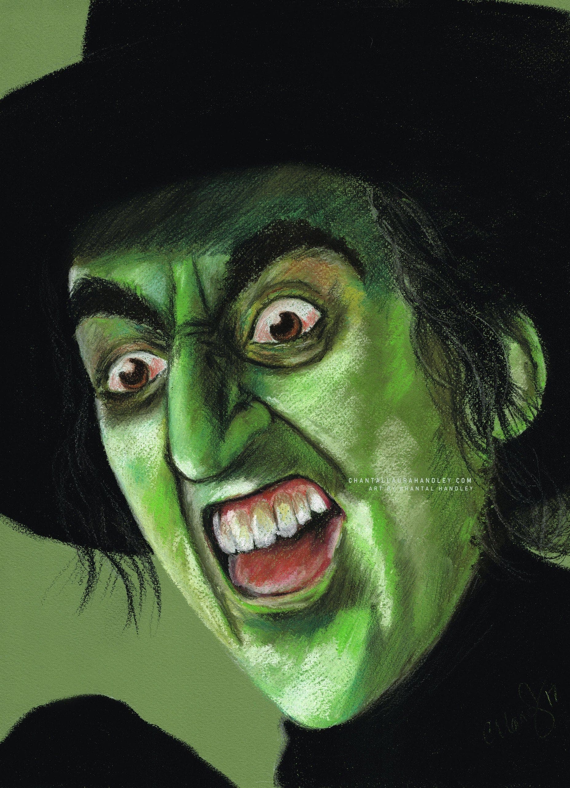 WIZARD OF OZ - The Wicked Witch of the West - Art Print ChantalLauraHandley